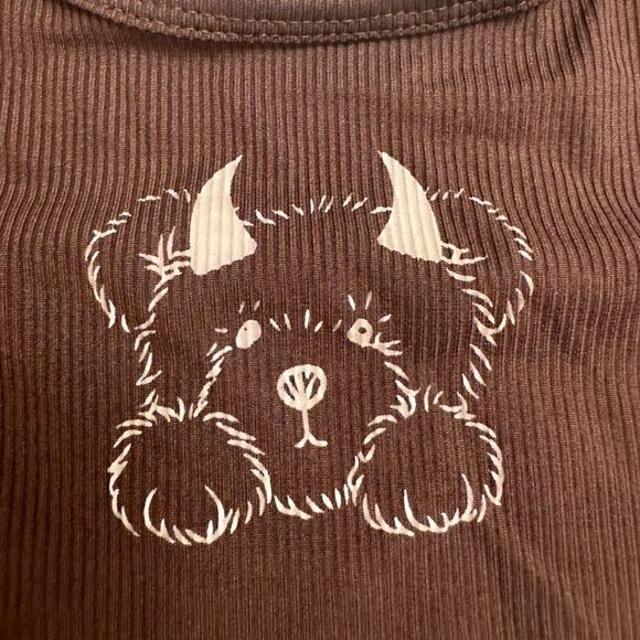 Romwe halter top bear with horns - Picture 1 of 4